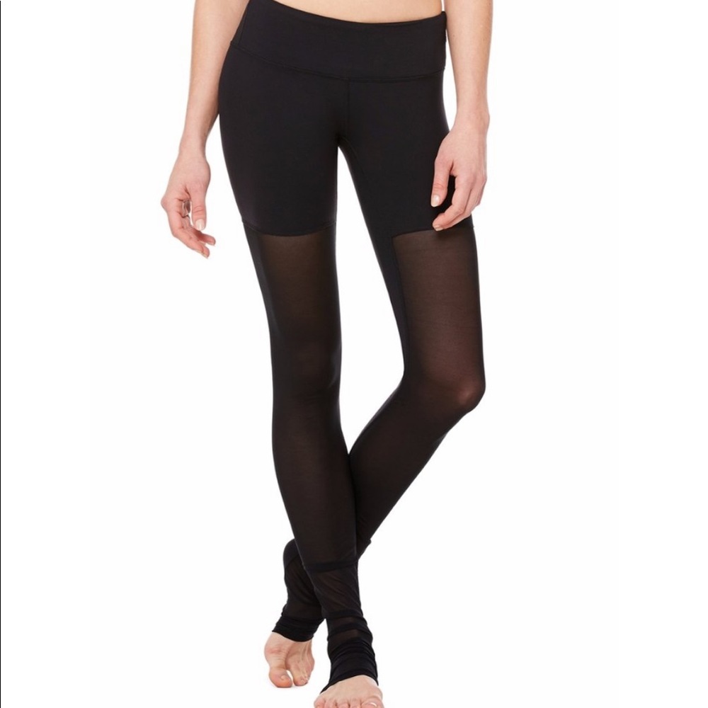 Alo Yoga sheer black tights
